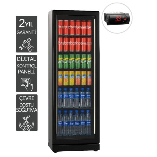 Marketcooler 375 DTK Siyah Serisi İçecek Soğutucu Dolap