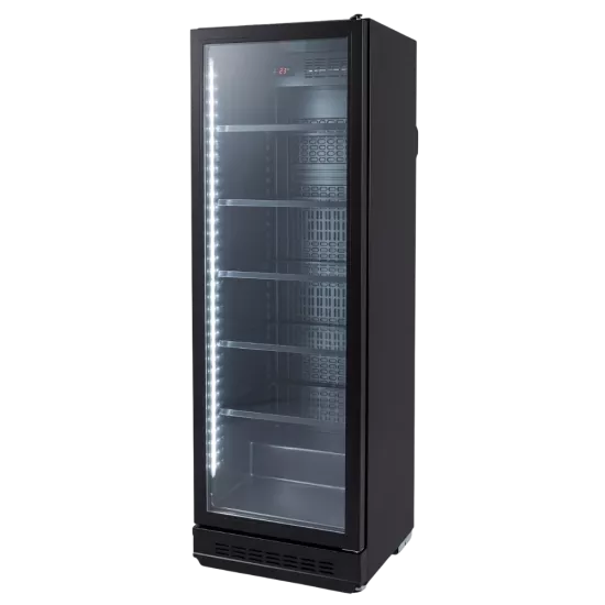 GC 375 DTK Siyah Premium Dikey Şişe Soğutucu