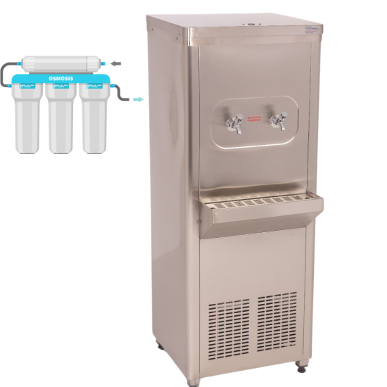 Marketcooler 80 Litre Sanayi Tipi Arıtmalı Krom Su Sebili (monoblok kazan)