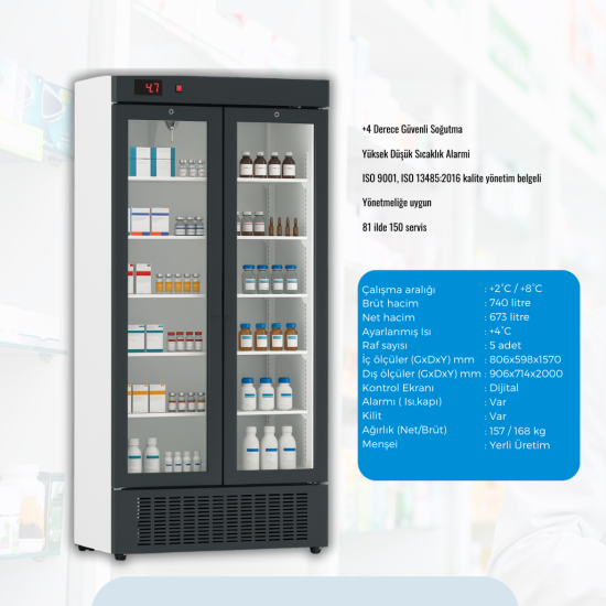 MED 900 Aşı Saklama Dolabı