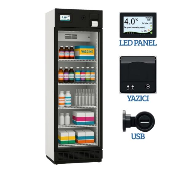 MED380Plus Medikal Eczane Aşı ve İlaç Soğutucu Muhafaza Dolabı